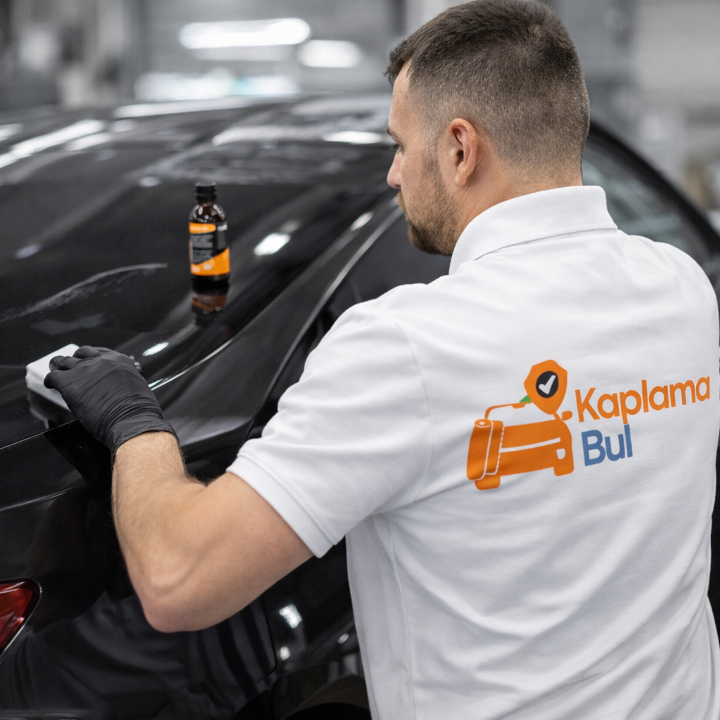 Seramik kaplama uygulamasını gösteren görsel